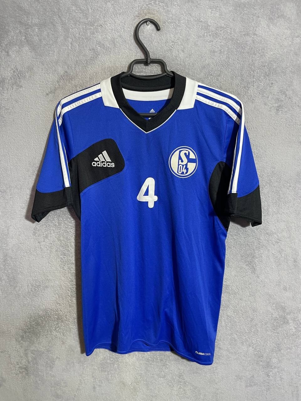 Schalke 04 Training Jersey Football Soccer UCL Shirt Adidas Men Size 38/40
