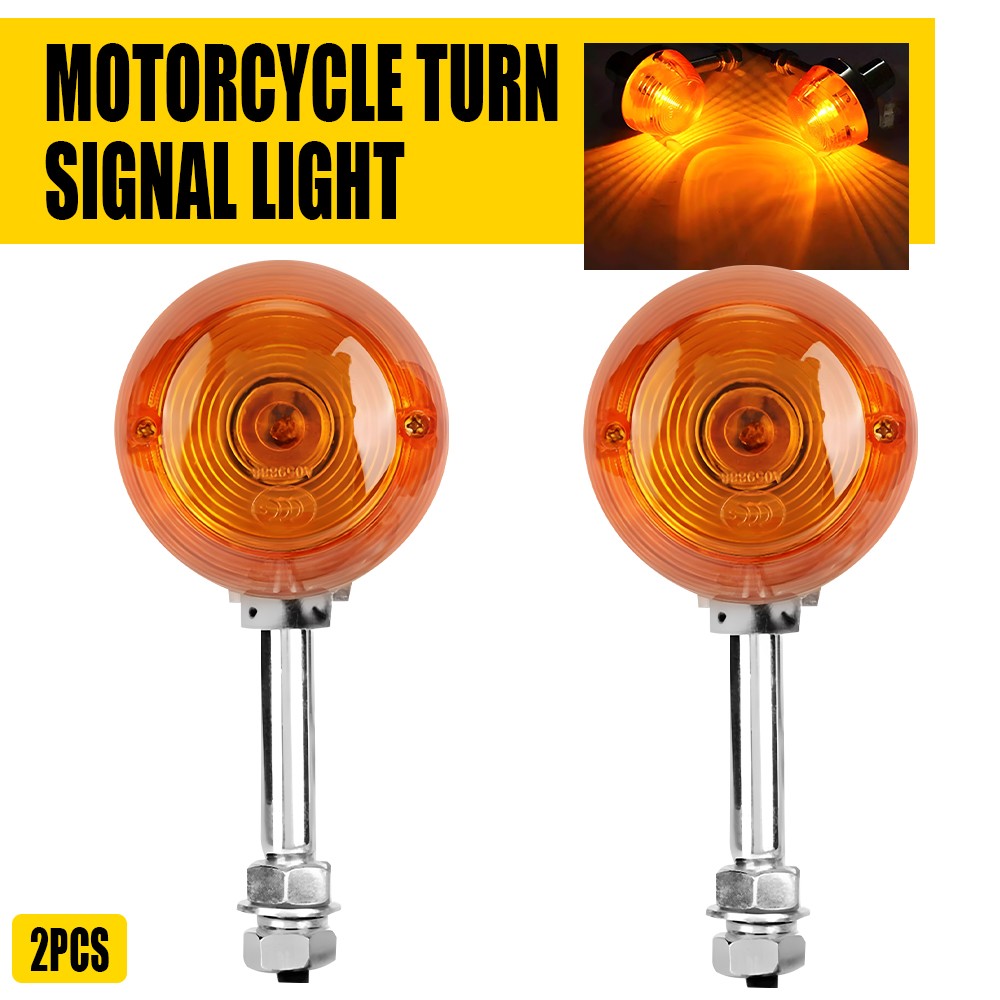 2X Turn Signal Light 8mm 12V For Honda CT70 CT90 XL100 CB350 CM400 CB450 CB750 A