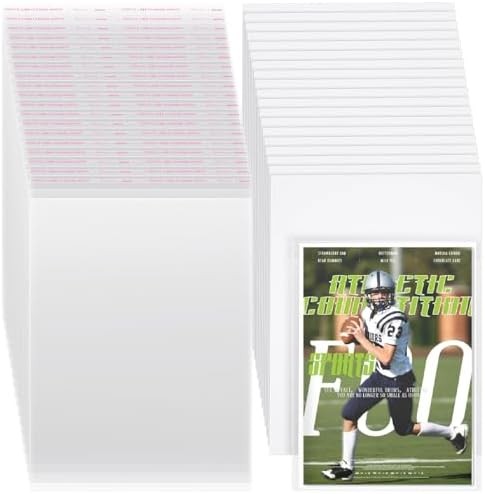 50 Sets Magazine Bags and Backing Boards Including Clear Resealable Magazine Pro