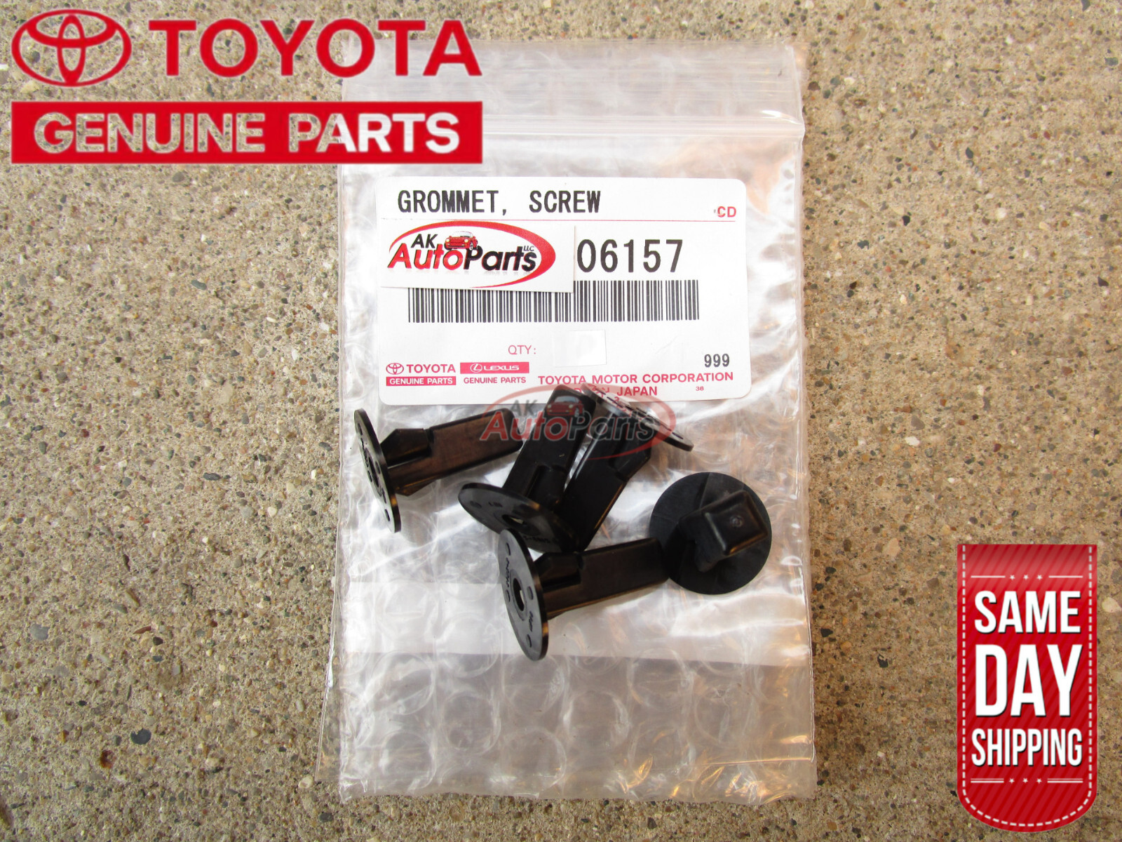 FITS: 95 - 04 TOYOTA TACOMA FENDER LINER FASTENER SCREW GROMMETS QTY 5 BRAND NEW