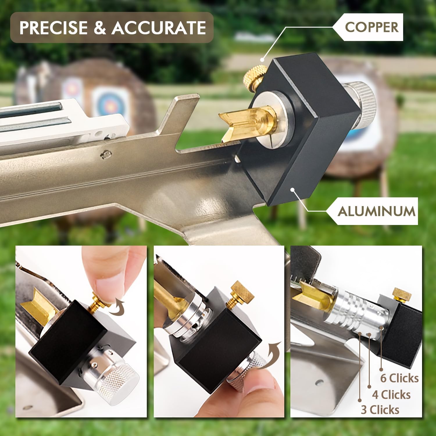 CHIME EOLIAN Fletching Jig, Arrow Jig Silver