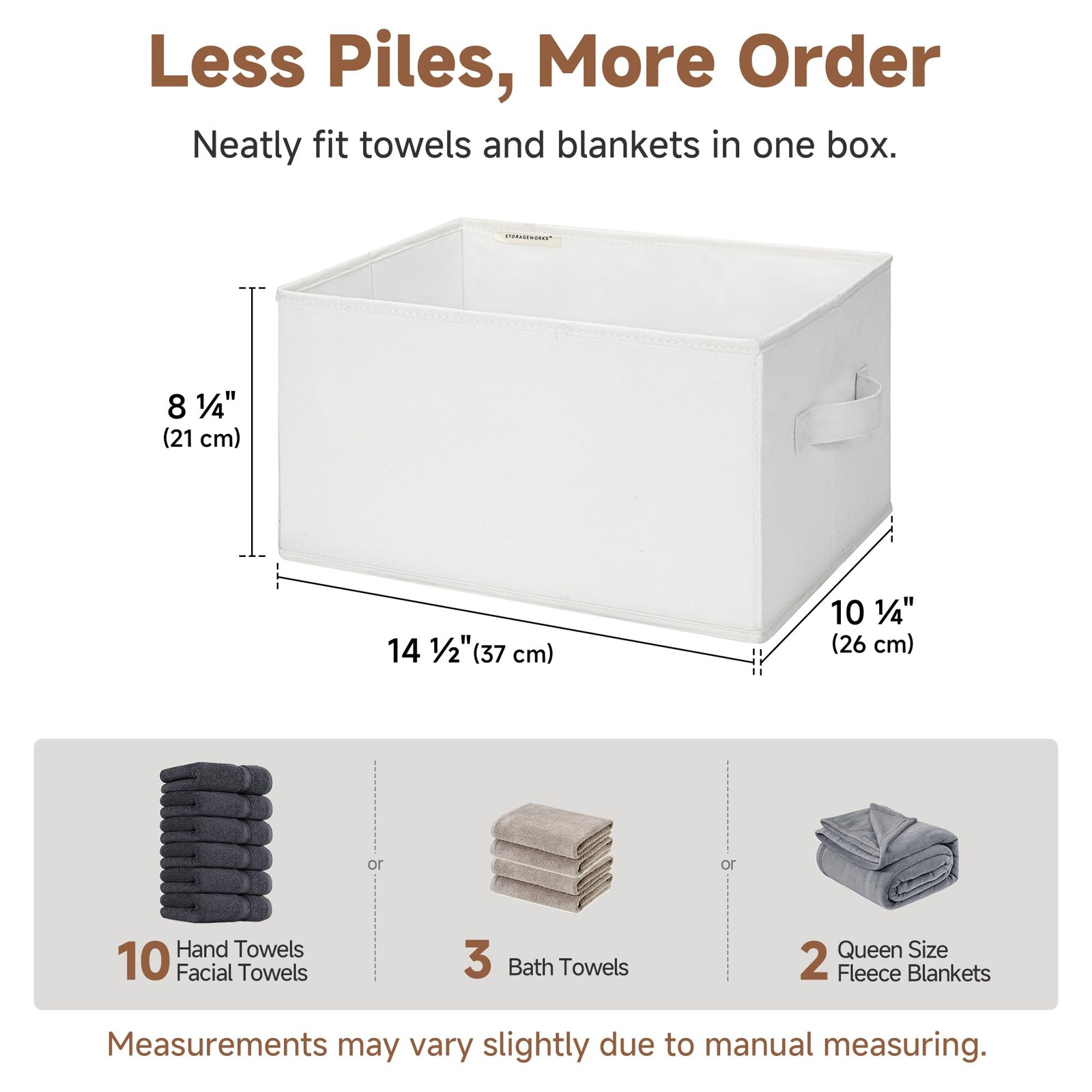 Collapsible Shelf Baskets, Storage Bins for Clothes, Closet Organization and ...