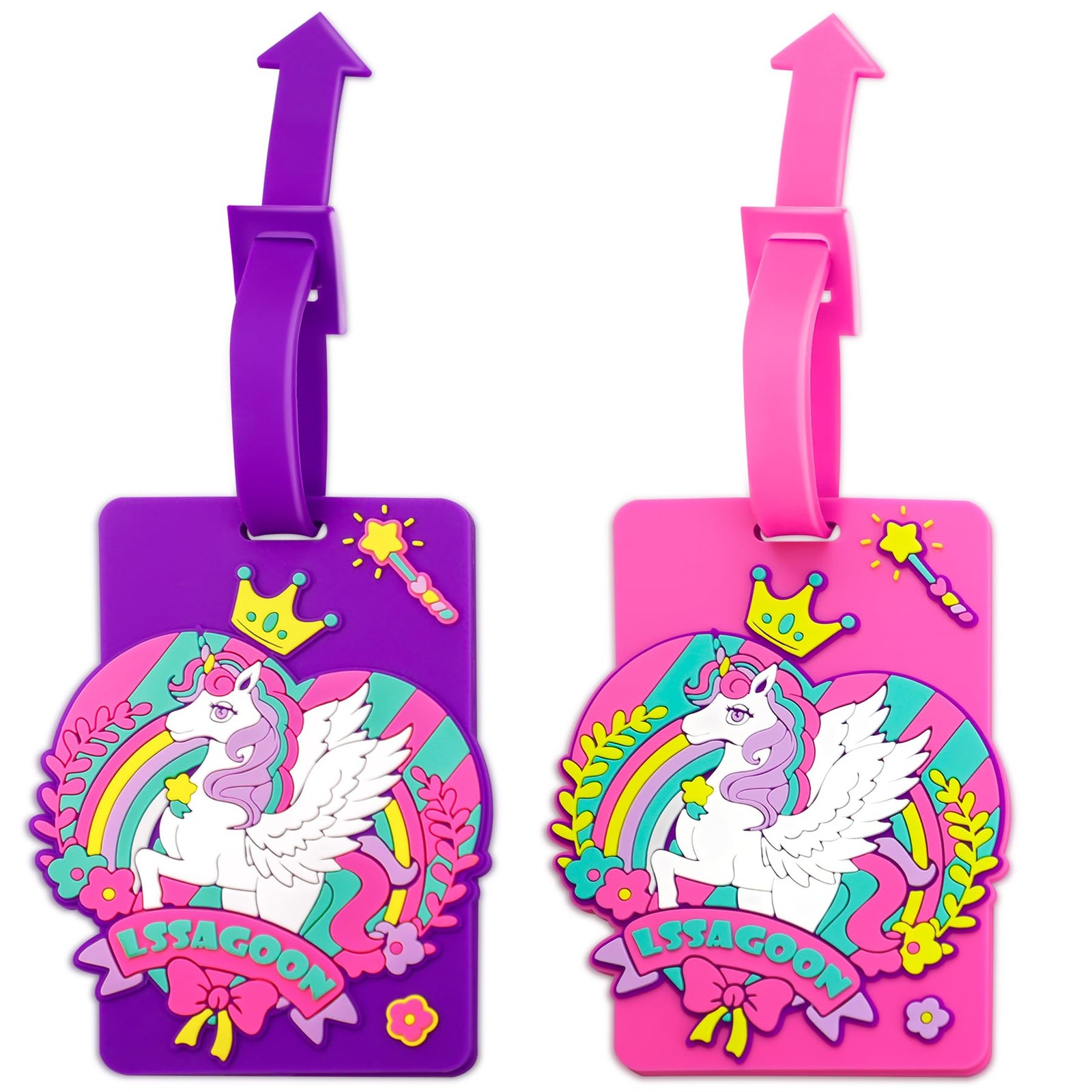 Unicorn Silicone Kids 4.13 in x 2.3 (10.5 cm x 6.5 cm), Pink, Purple