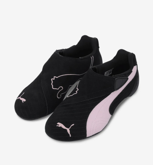 Puma Slipcat Black Mauve Mist Sneakers Shoes 406357-05