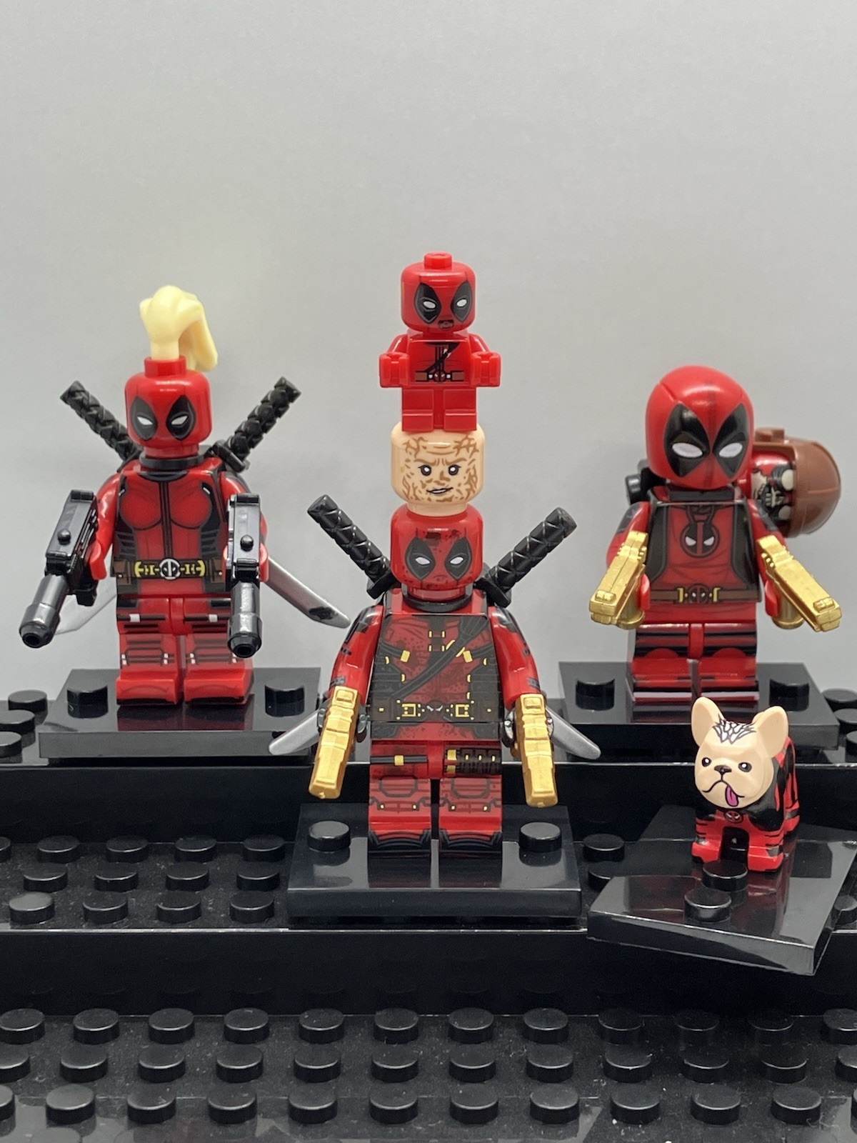 Custom Deadpool Family Mini Figure Set