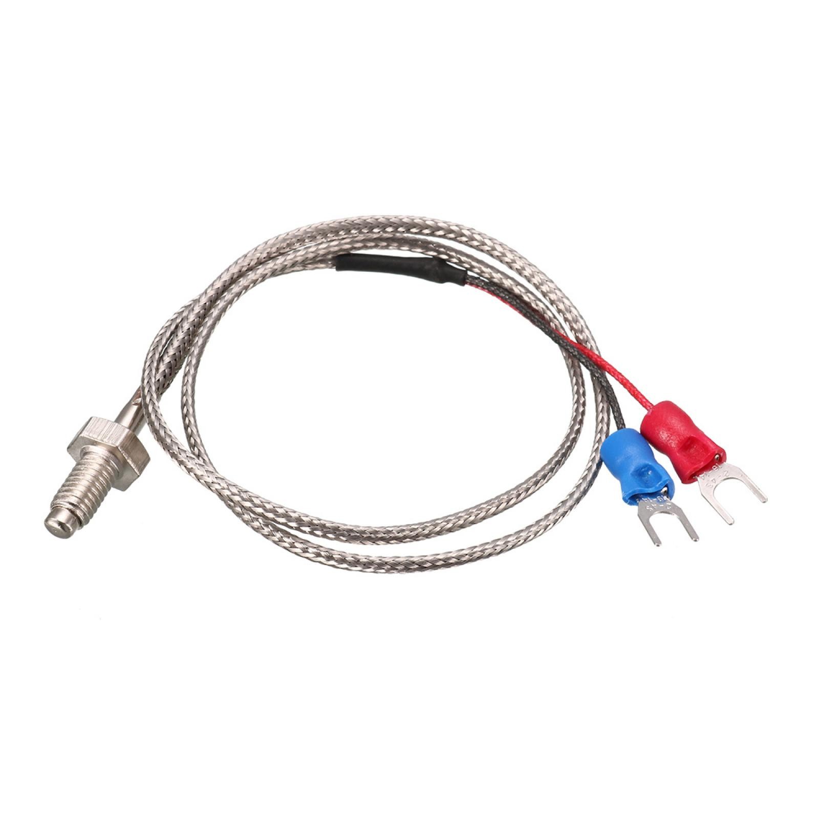 4pcs Thermocouple Temperature Measurement Probe 1.64ft 0.24" Thread K Type 500C