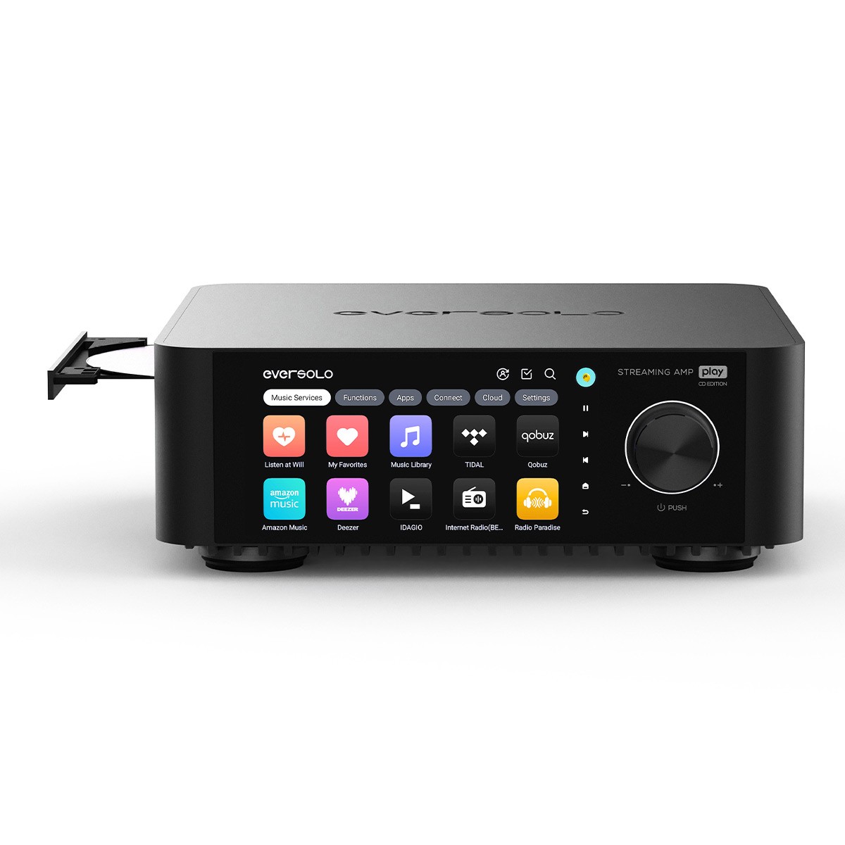 Eversolo Play CD Streaming Amplifier with CD Player (Black)