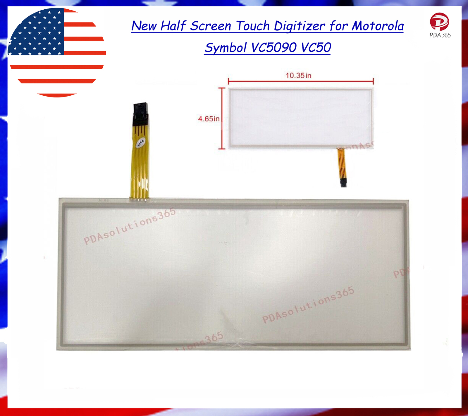 New Half Screen Touch Digitizer for  Symbol VC5090 VC50