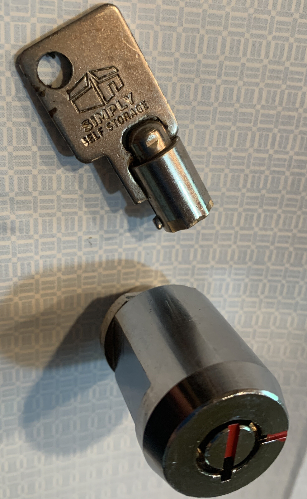 Self Storage Cylinder Lock for Storage Locker - One Cylinder Lock and One Key