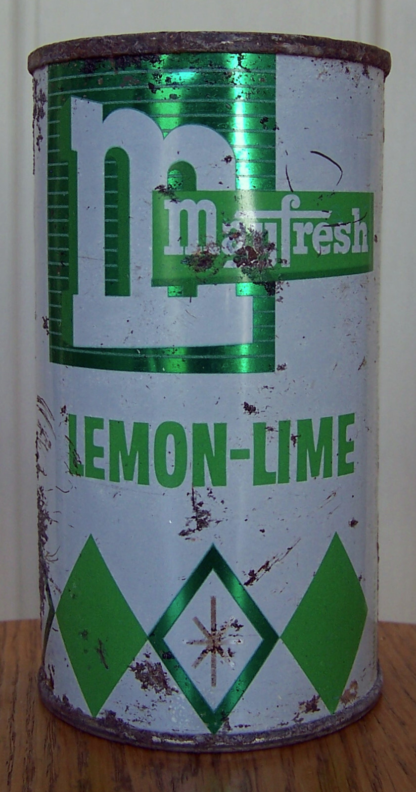 Mayfresh Lemon-Lime Flat Top Soda Can, 12 oz, Los Angeles, CA, Diamond, Star