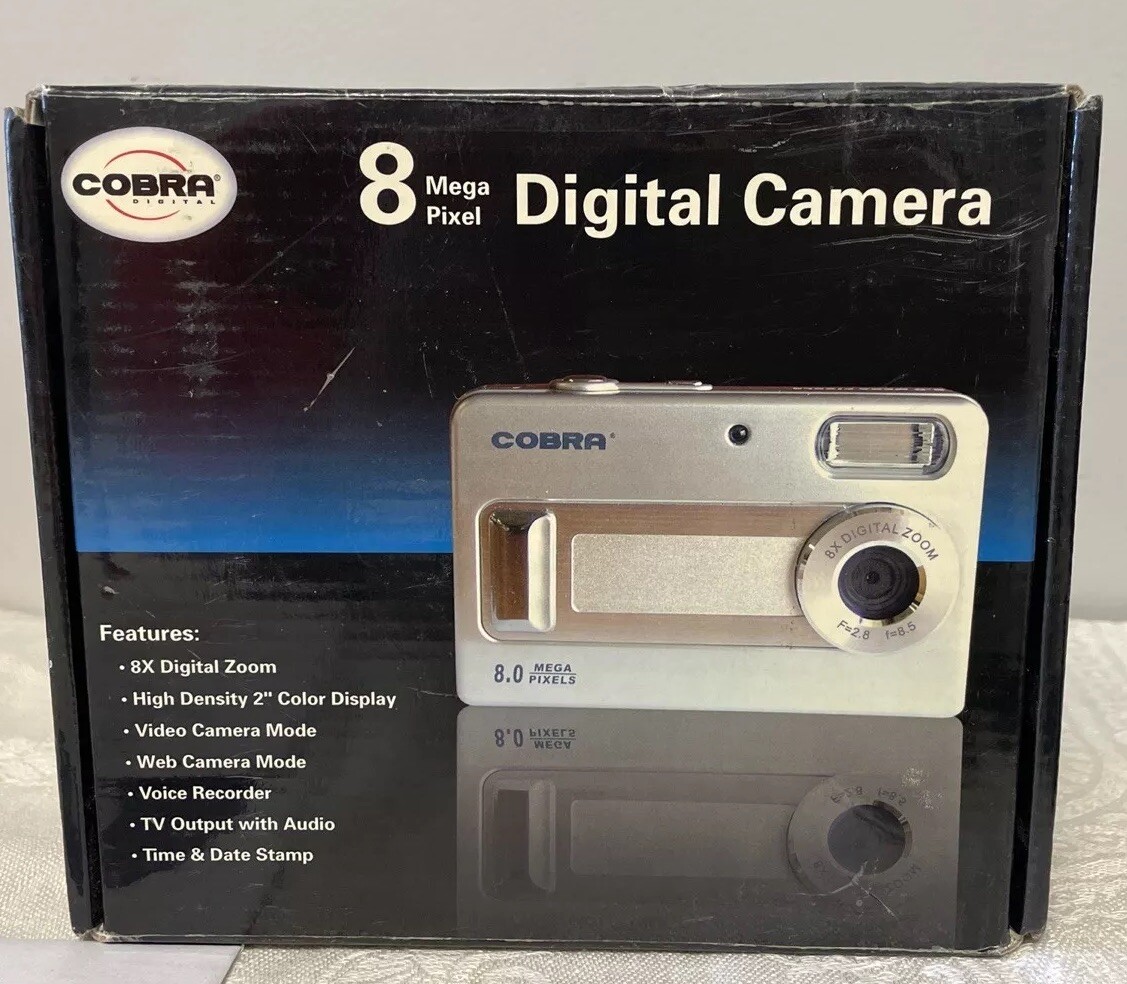 Cobra 8 Mega Pixel Digital Camera DC-8000 New Open Box