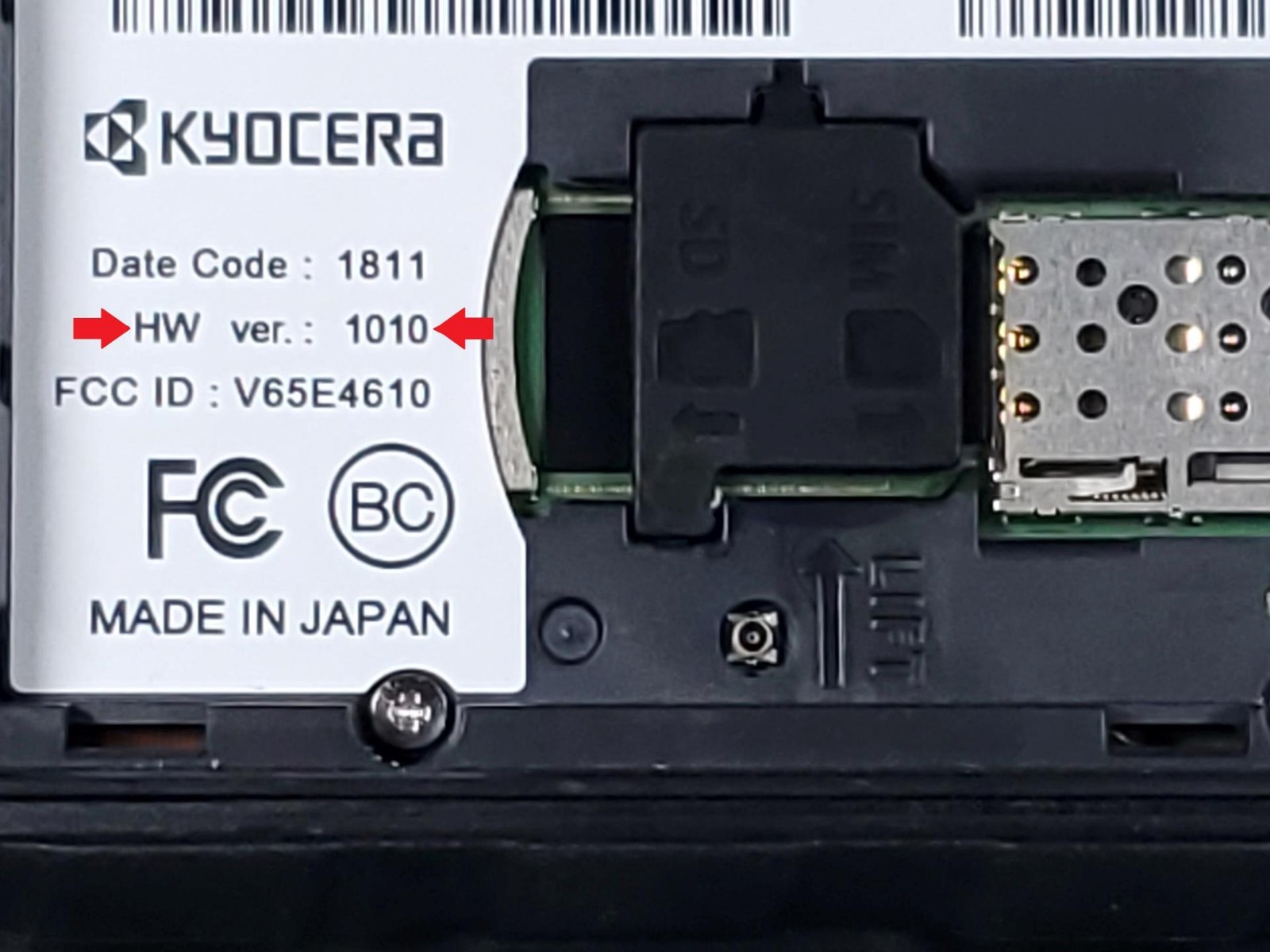OEM Kyocera DuraXV LTE E4610 Replacement Main LCD Screen (1010 version)