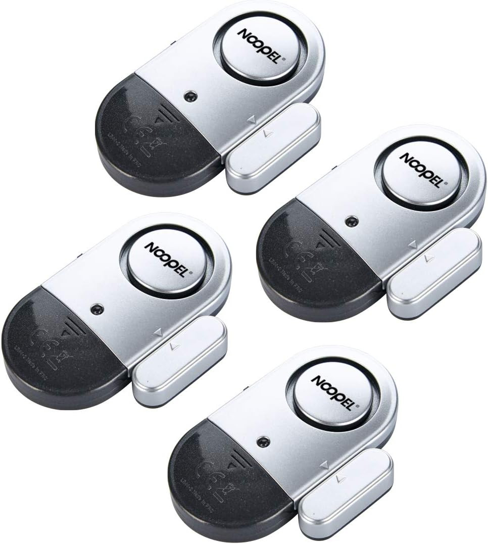 Door Alarms When Opened, 4 Pack  120DB Loud Pool Alarms for Doors, Window Alarm