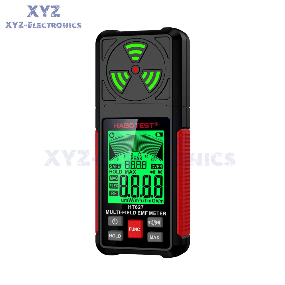 HABOTEST HT627 Electromagnetic Radiation Tester EMF Meter Magnetic Detector