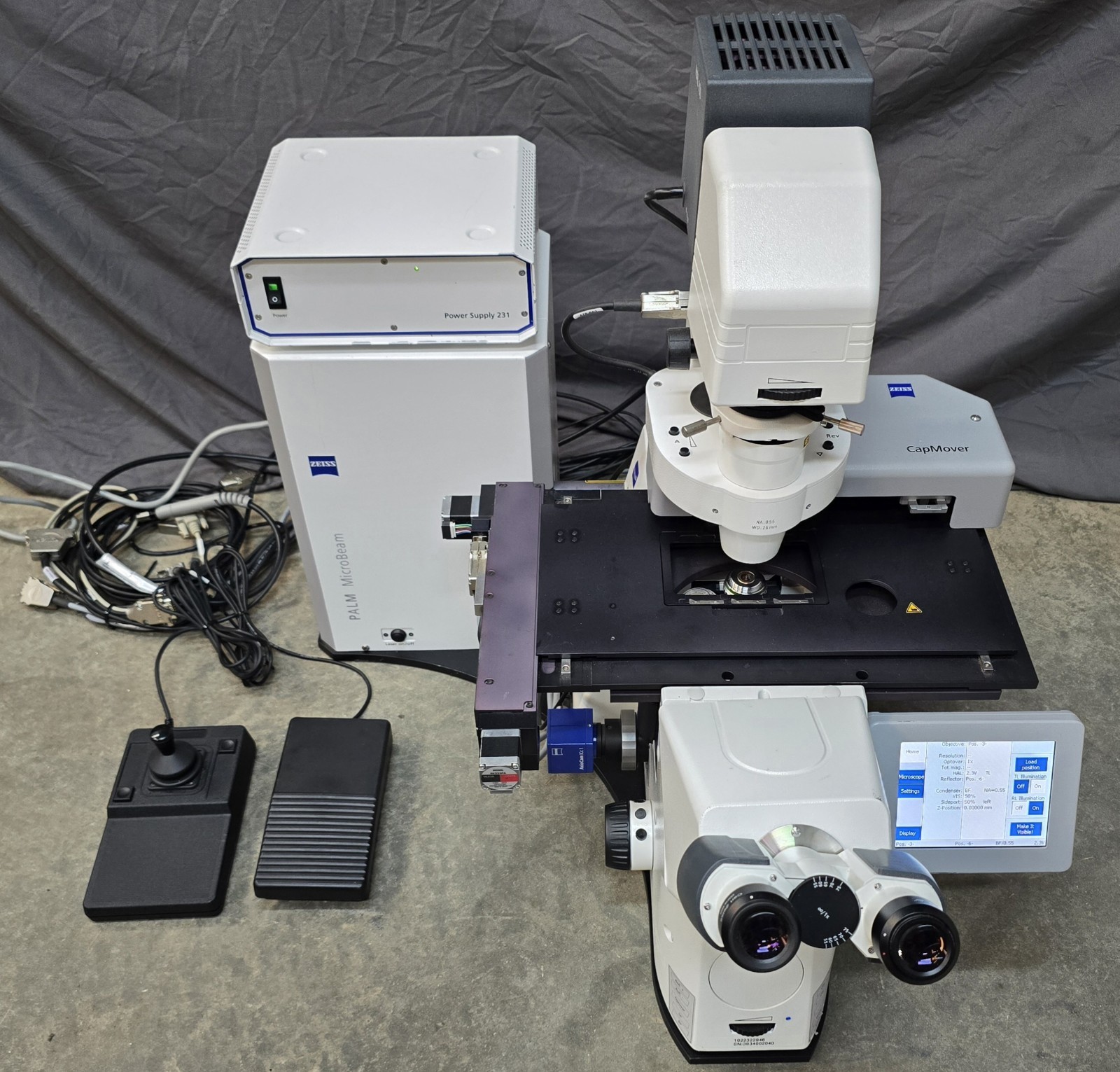 Zeiss Axio Observer Z1 Motorized Inverted Fluorescence Microscope Palm Microbeam