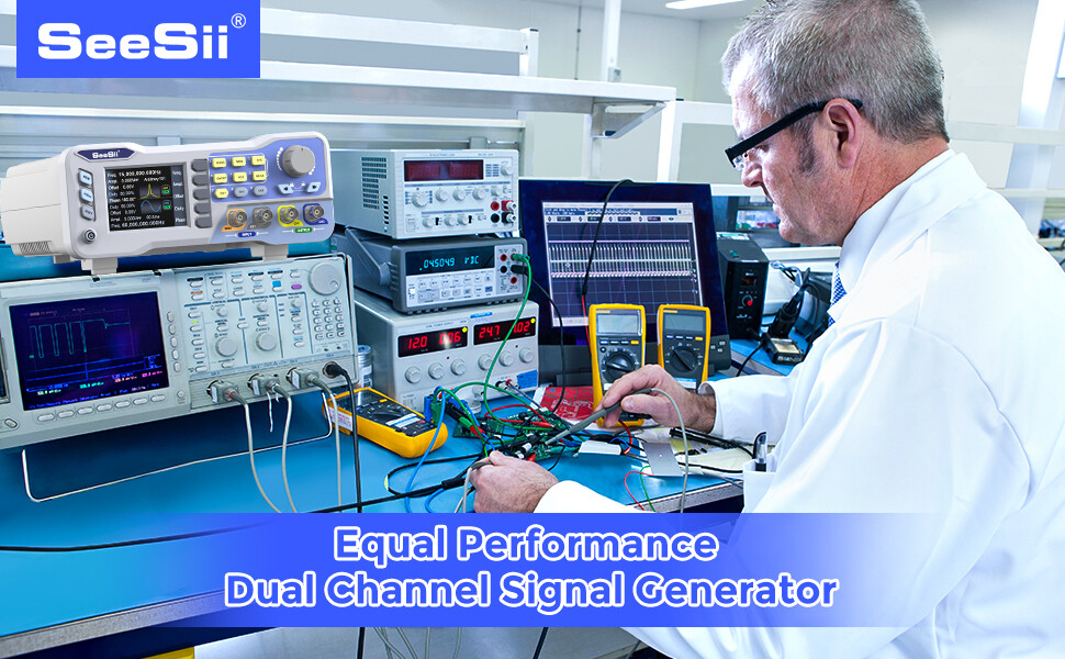 60MHz Dual Channel Signal Source Arbitrary Function Signal Generator 275MSa/s
