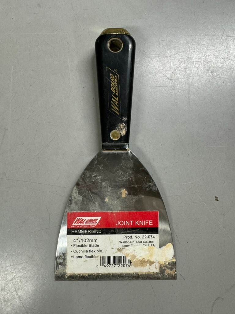 WAL-BOARD Tools 4in Hammer-End Joint Knife Flexible Blade