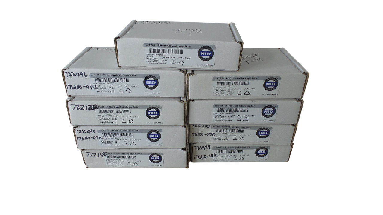 LOT OF 9 HID ICLASS RK40CKTN RK40C - Free shipping
