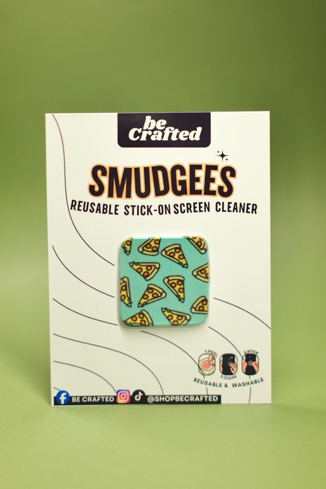 Reusable and Washable Microfiber Sticky Screen Cleaner SMUDGEES by Be Crafted/pc