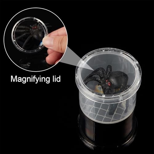 20 Pcs Critter Keeper Bug Magnifier Insect Container with Lid - Bug Catcher