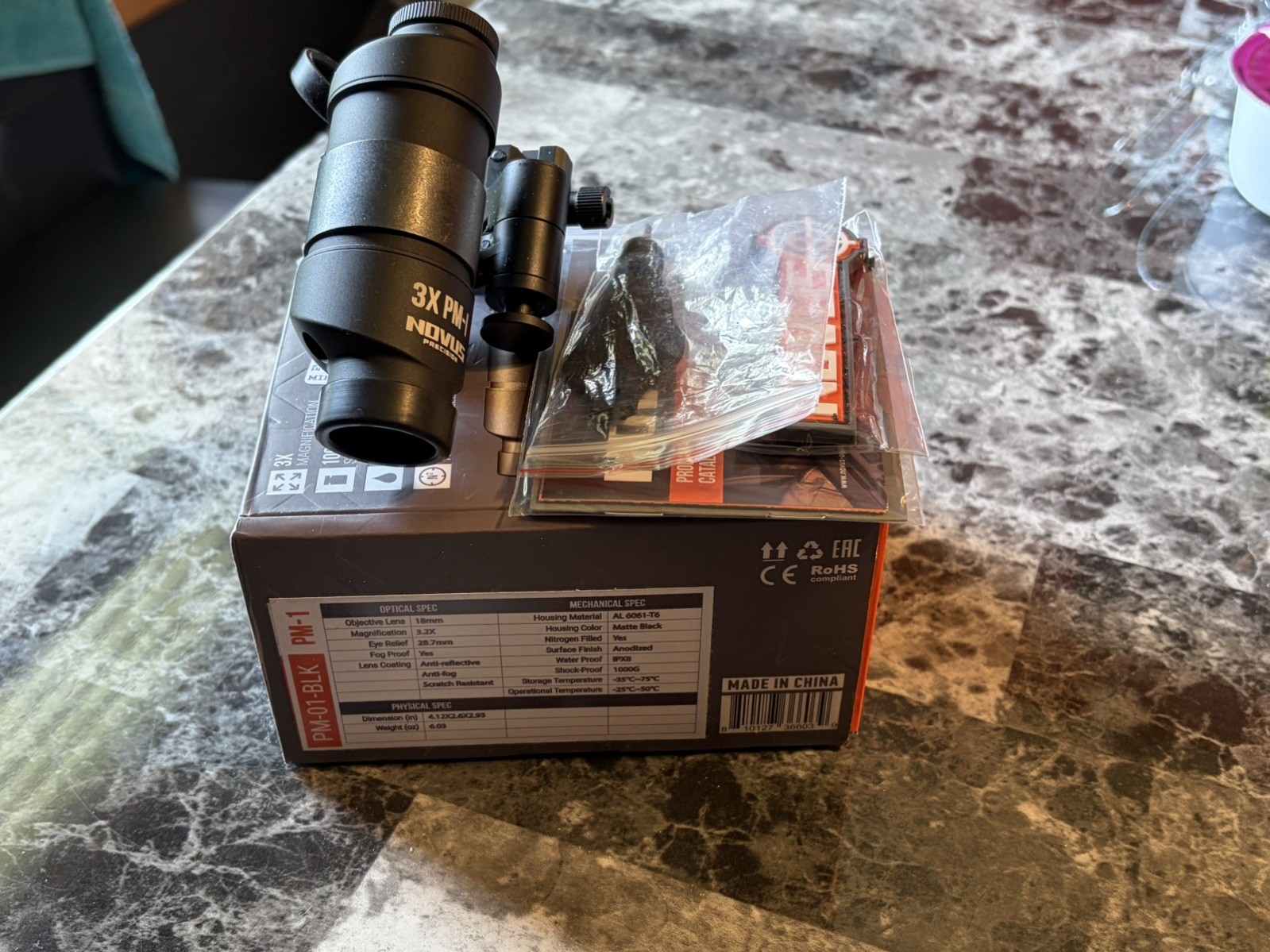 Novus Precision Optic PM-1 3x18mm Prismatic Magnifier