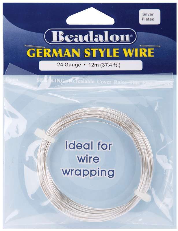 German Style Wire Silver Round - 24 Gauge, 37.4'