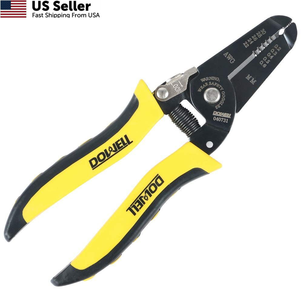DOWELL 22-30 AWG Wire Stripper Stripping Tool 22-30AWG, Yellow