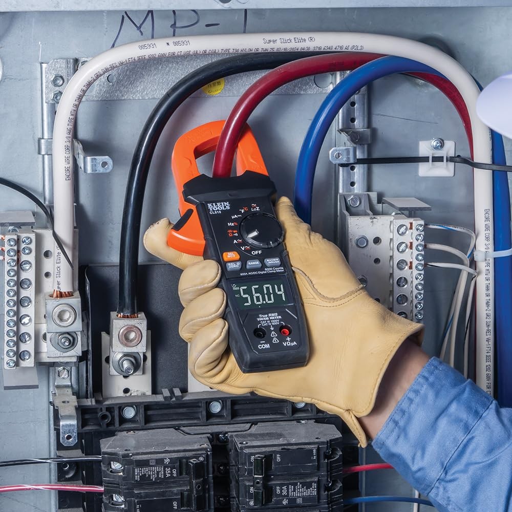 Klein Tools CL810 Digital Clamp Meter, Auto Ranging TRMS, AC/DC Volt/Current,...