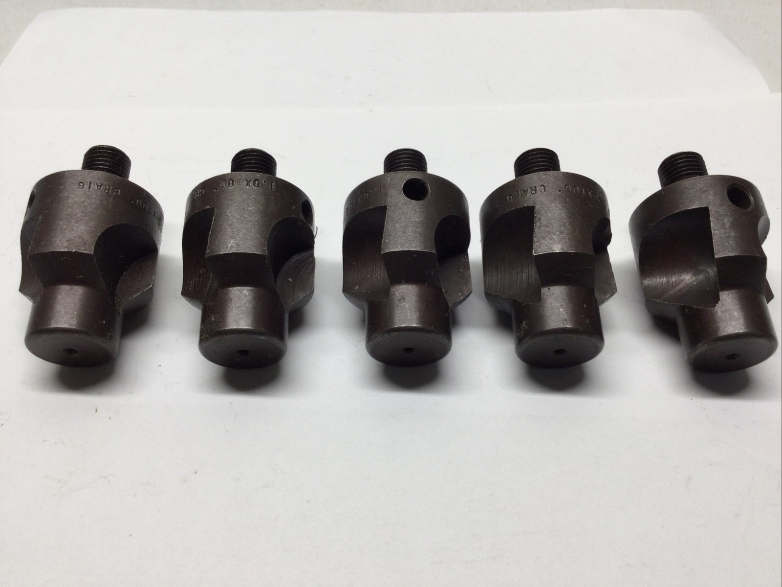 5) 3/8-24 Threaded Craig Jumbo Microstop Countersinks ~Aircraft Tools