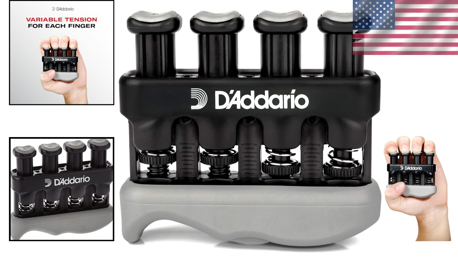 Comfortable D’Addario Varigrip - Customized Finger Strength & Callus Building