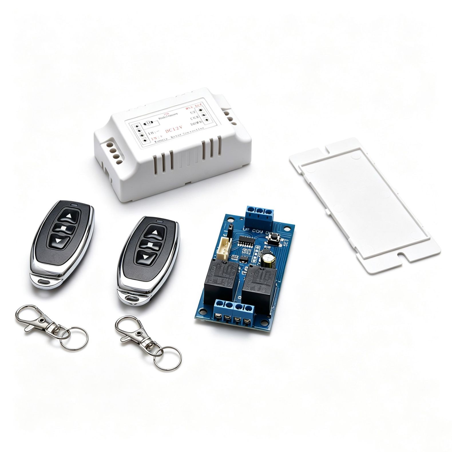 Universal Motor Wireless Remote 12V Switch 2 Channel RF433MHz Remote Control