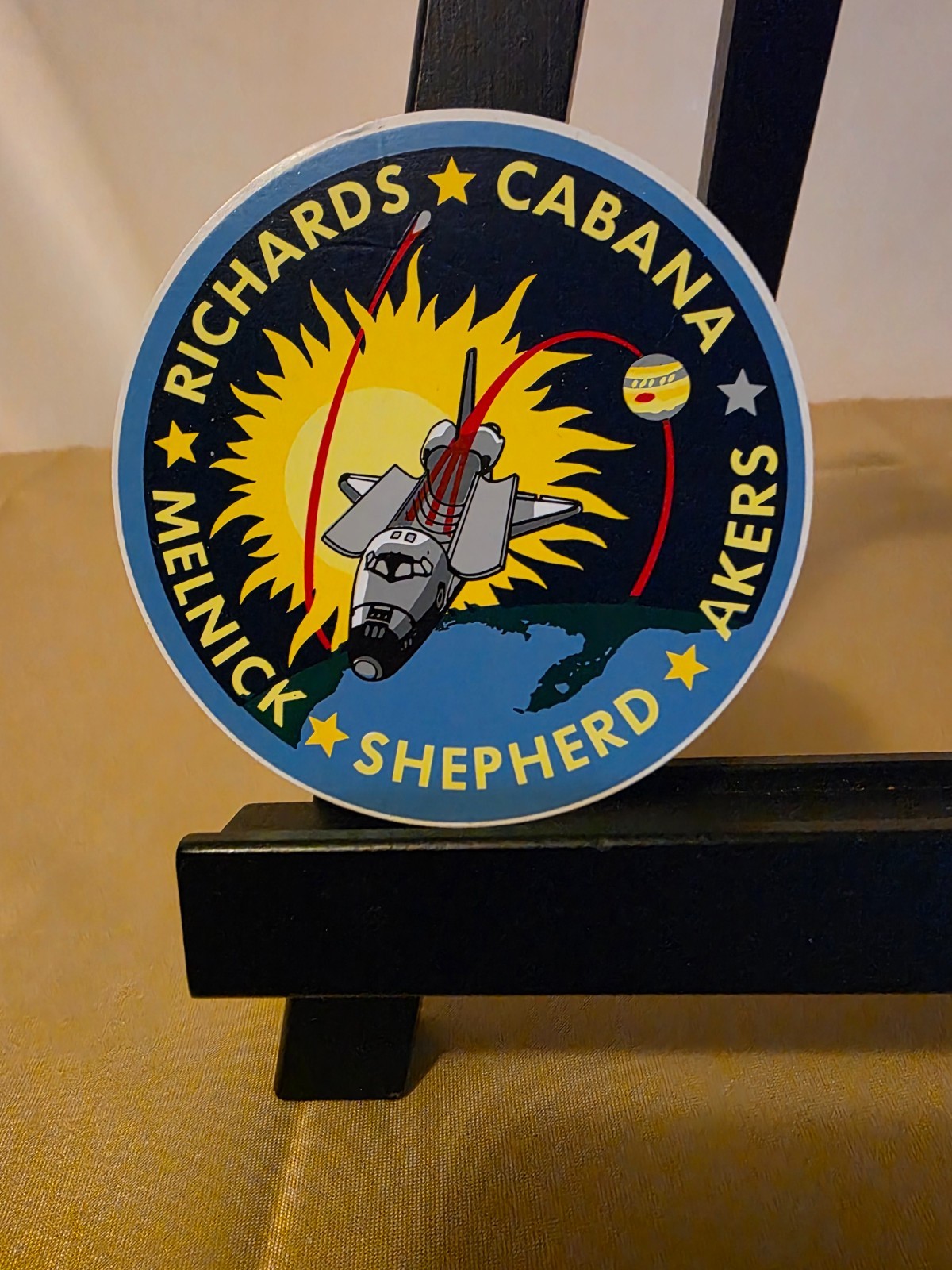 NASA SPACE SHUTTLE STS-41 Crew Patch Sticker - 3 1/2 inches