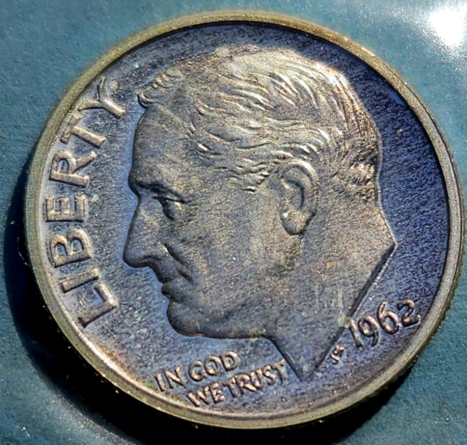 1962 Proof Roosevelt Dime, 90% Silver
