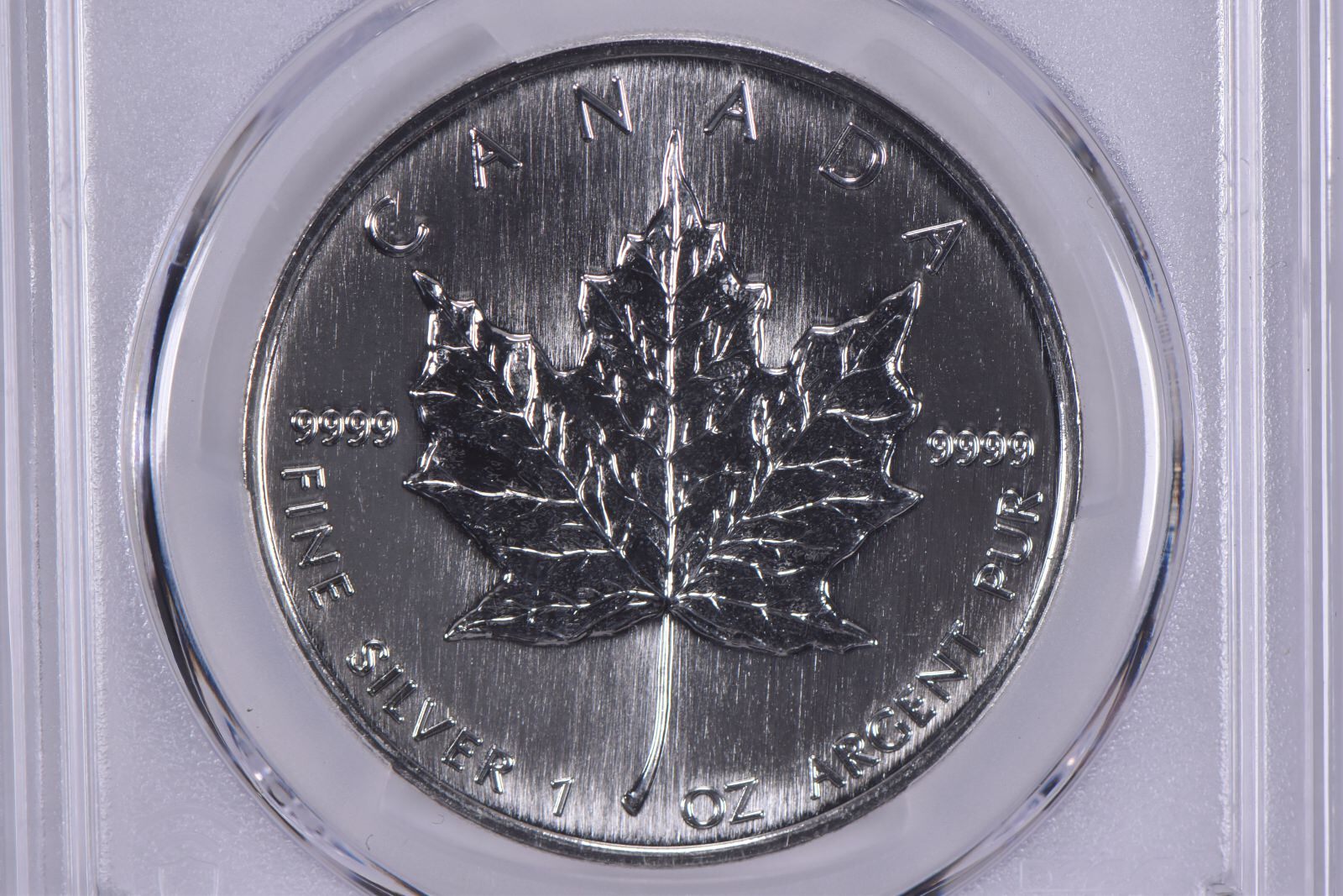 1993 Canada 5 Dollars Silver Maple Leaf MS69 PCGS Blue Label