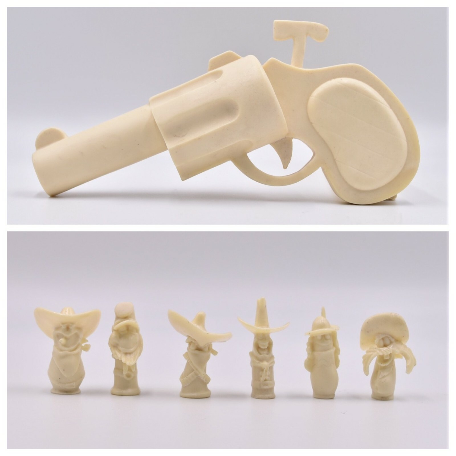 NO 3D printed. Who framed Roger Rabbit  unpainted kit . Gun + 6 bullets prop