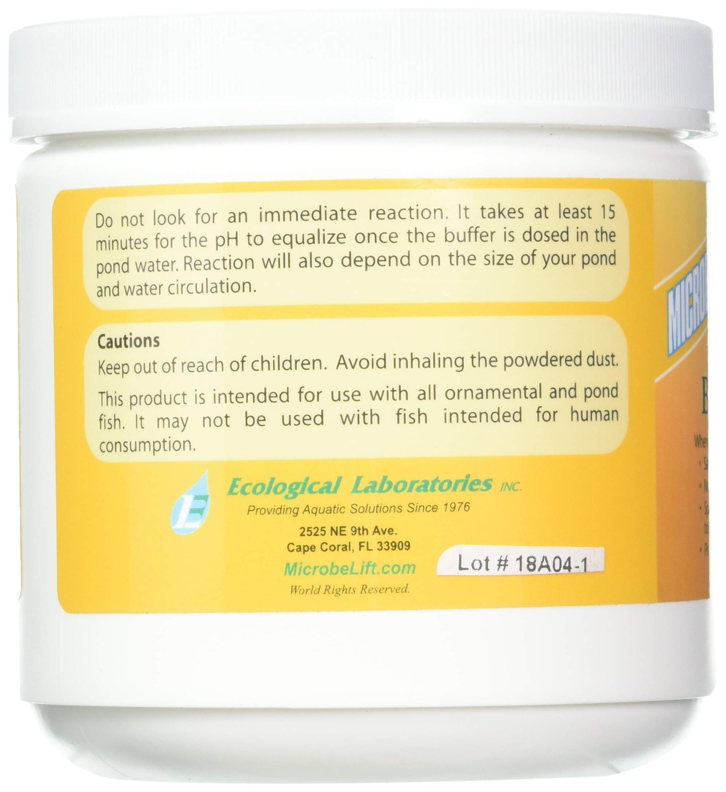 Ecological Labs PHBUF1 Microbe Lift 7.5 pH Buffer Stabilizer