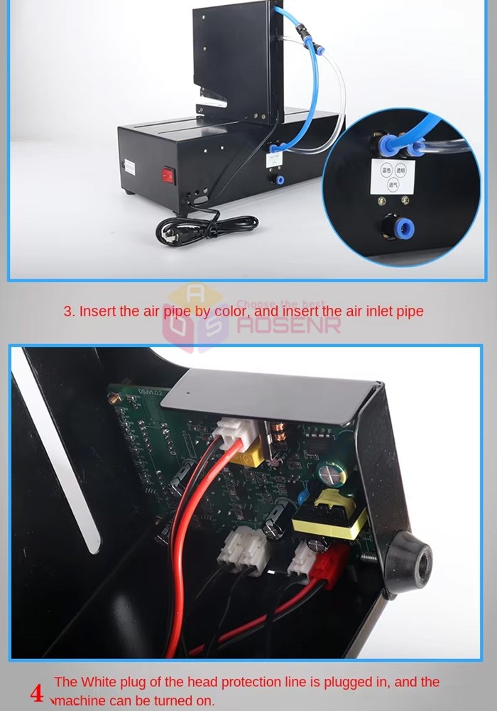 110V Three-head Pneumatic Stapler Binding Machine Automatic Electric Stapler