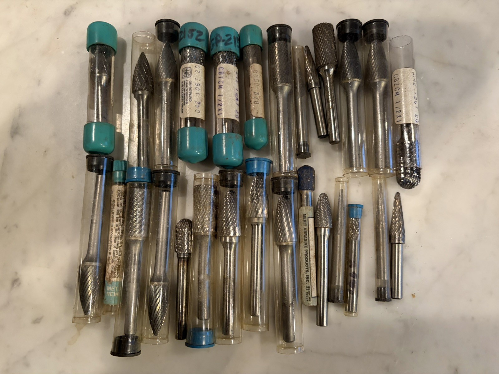 Lot Of Vintage Carbide Tipped Bur Grinder Bits