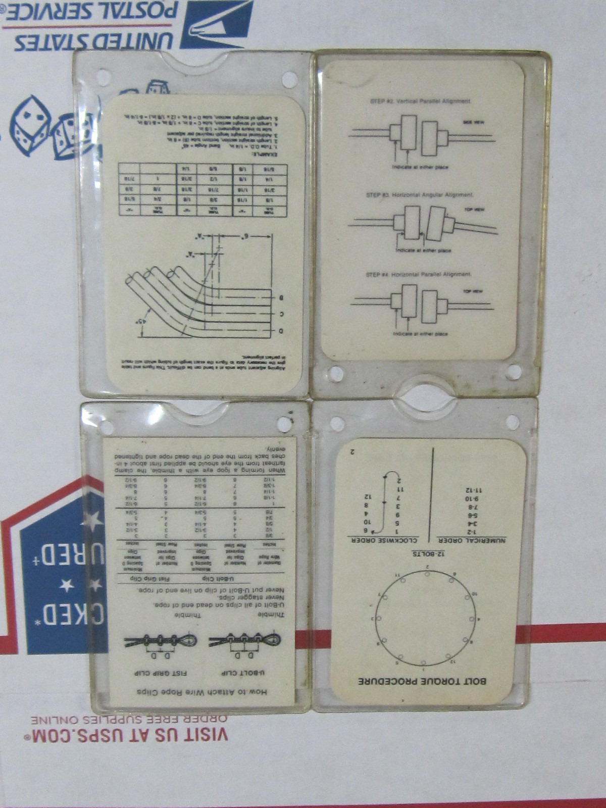Vintage Shop Technical Reference Cards 18 Two Sided & Sleeved U.S.A.