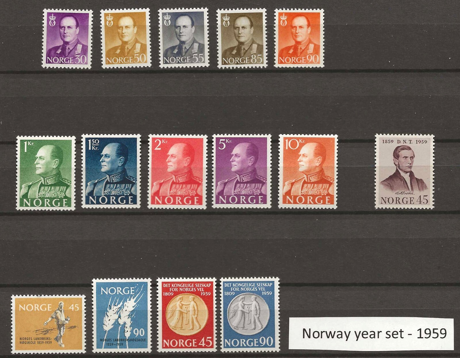 Norway 1959 year set MNH