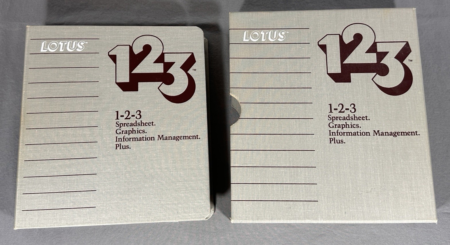 Vintage Lotus 1-2-3 Release 1A User Manual Binder with Floppy Disks IBM XT PC