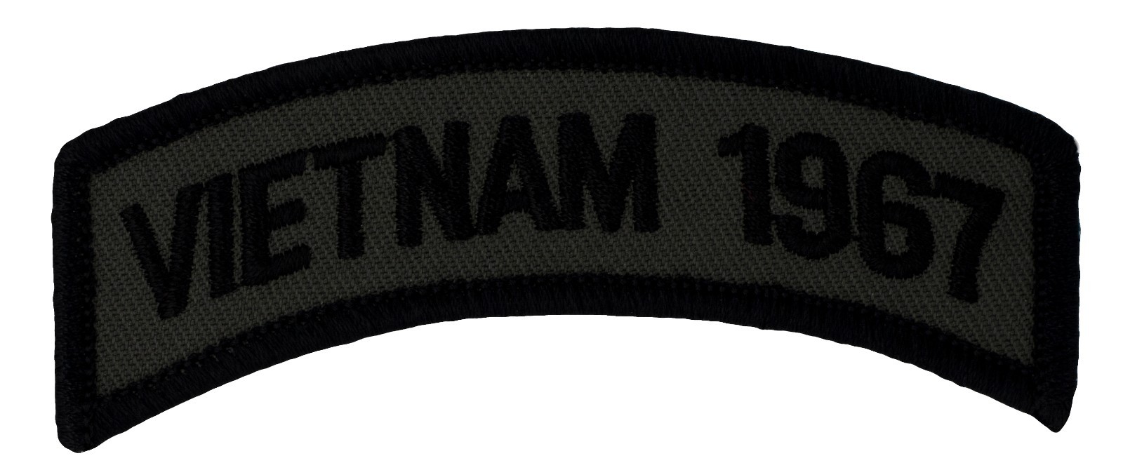 Vietnam 1967 OD Subdued Tab (356) 3 1/2" x 1 1/2" Embroidered Patch 67101