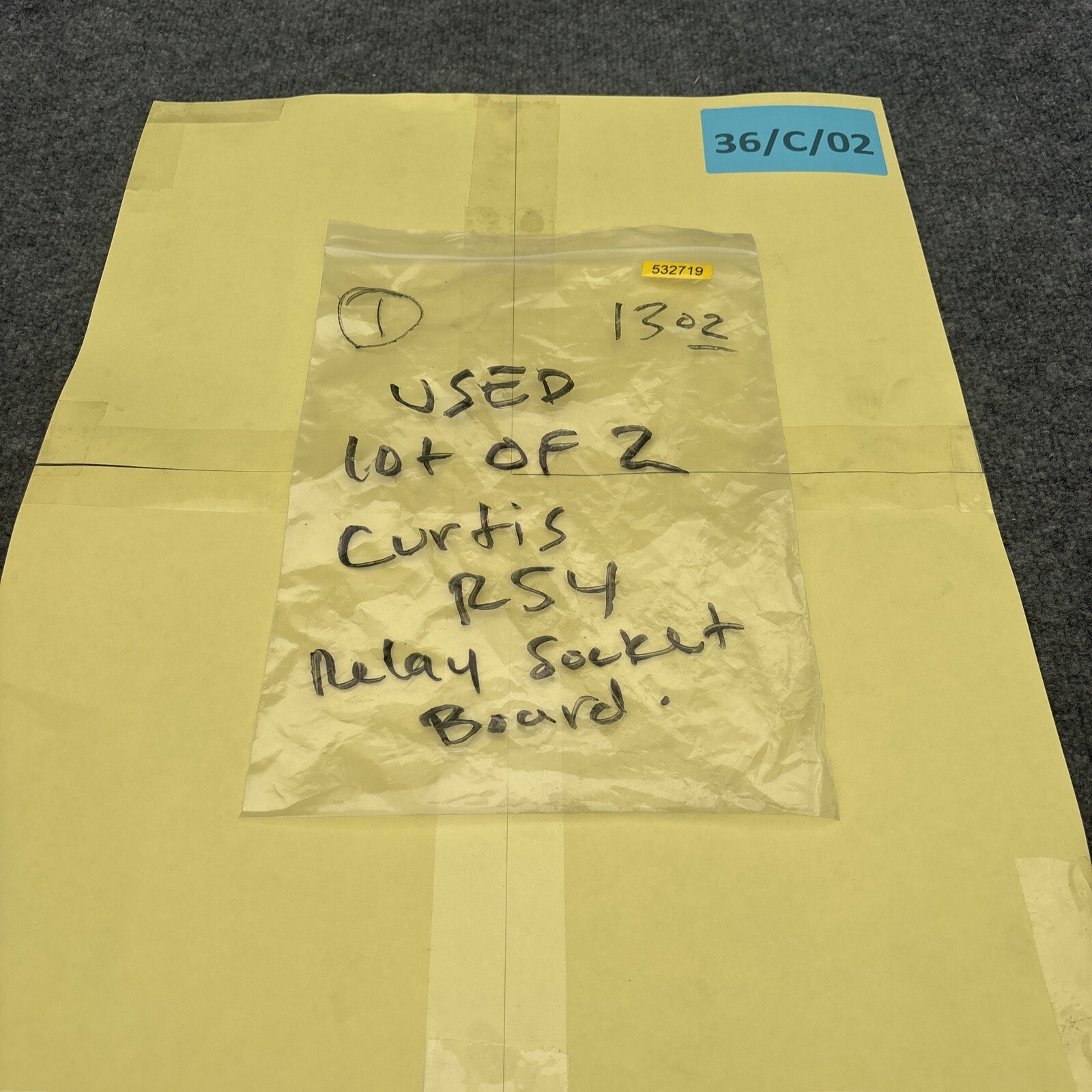 Lot Of 2 - Curtis RS4 Relay Socket Board Used