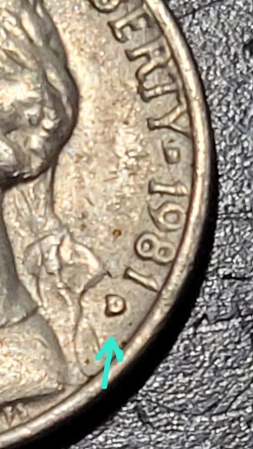 1979D and 1981D Jefferson Nickels - Filled Mint Marks - Mint Errors