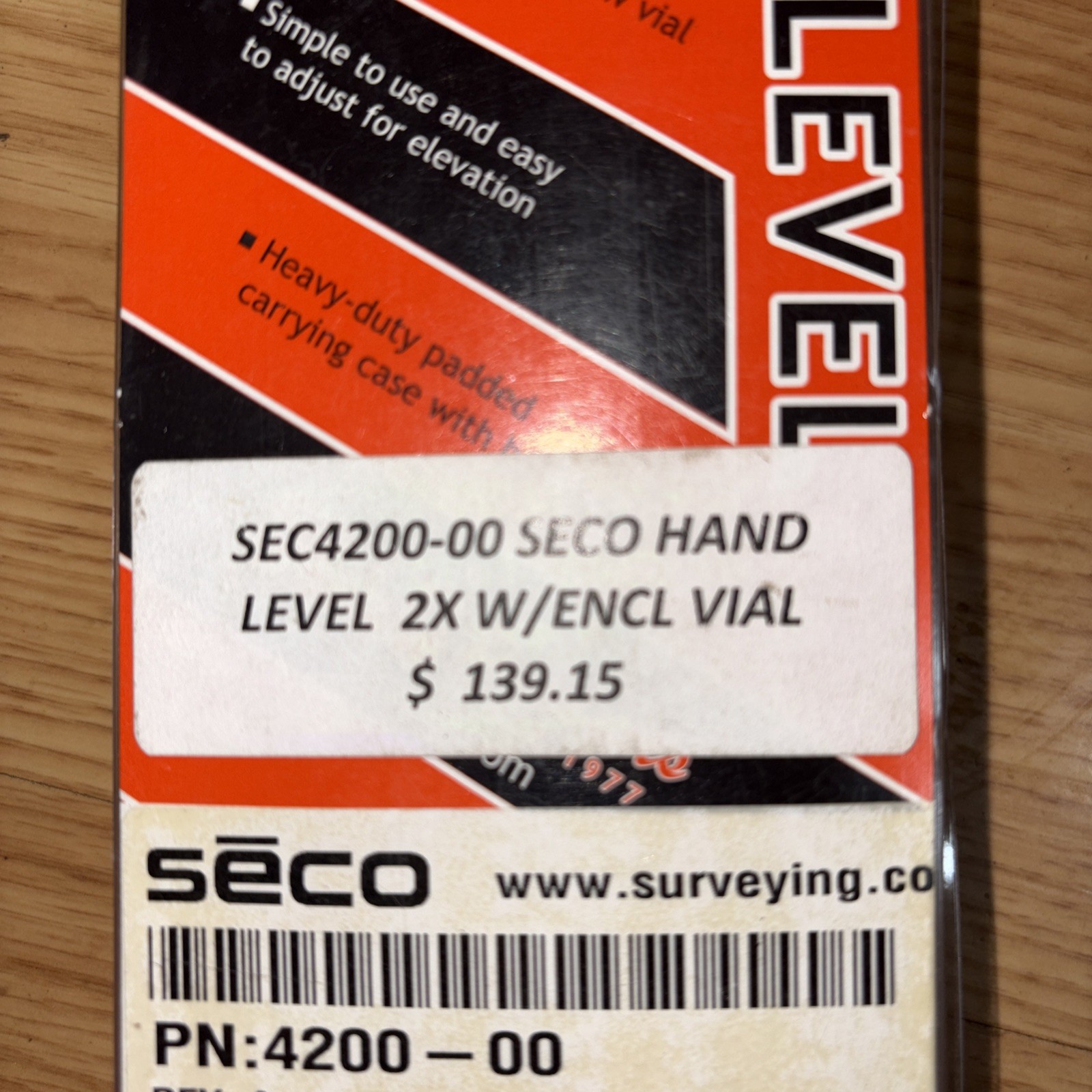 SECO 4200-00 Hand Level With Belt Pouch New !