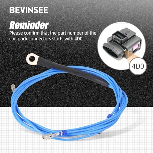 Coil Grounding Wire System Kit Upgrade Compatible with VW for EA888 Gen3 4D0