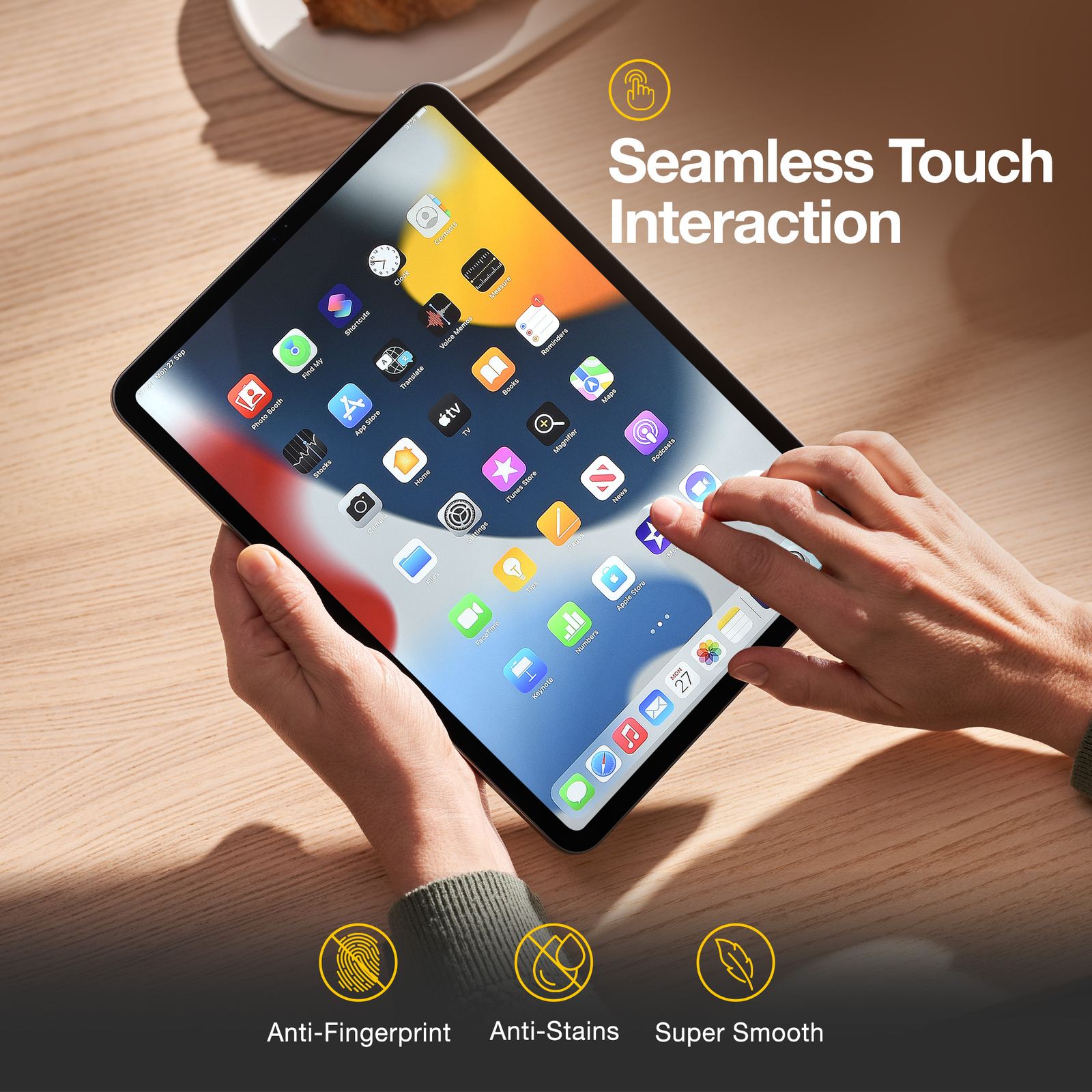 For iPad Pro 11″(2024) Magnetic Removeable PET Screen Protector