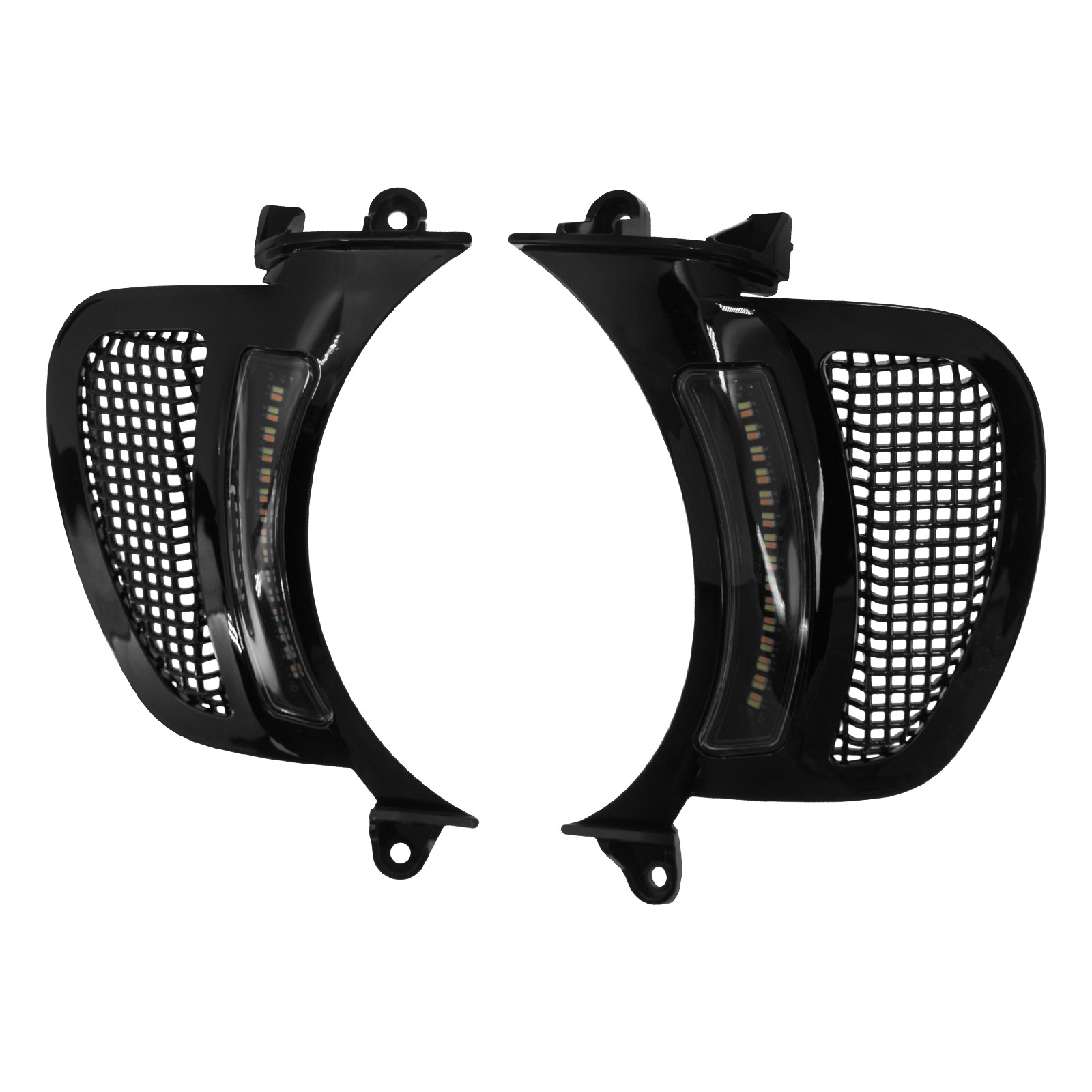 Headlight Vent Accent LED Running Turn Signal Light For Harley Road Glide 2015+