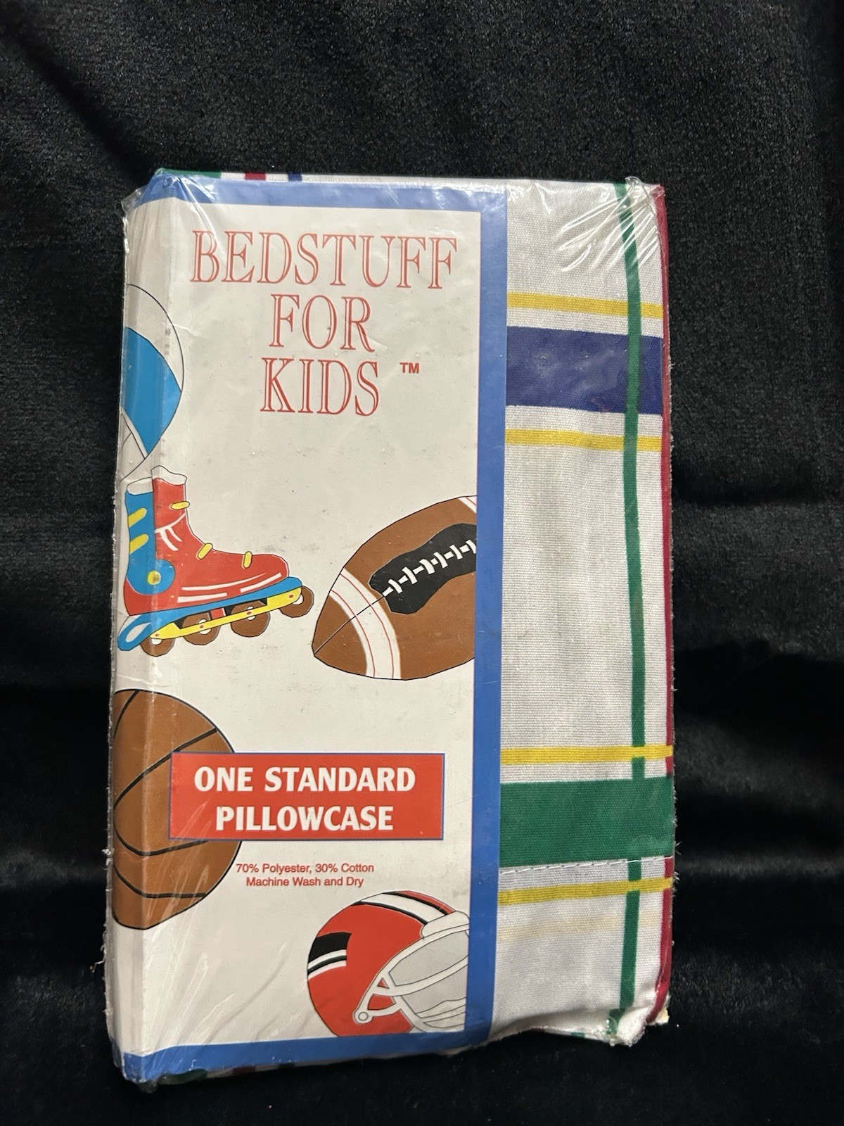 VTG  Bedstuff For Kids All Sports Standard Pillowcase New 49266 Poly/cotton