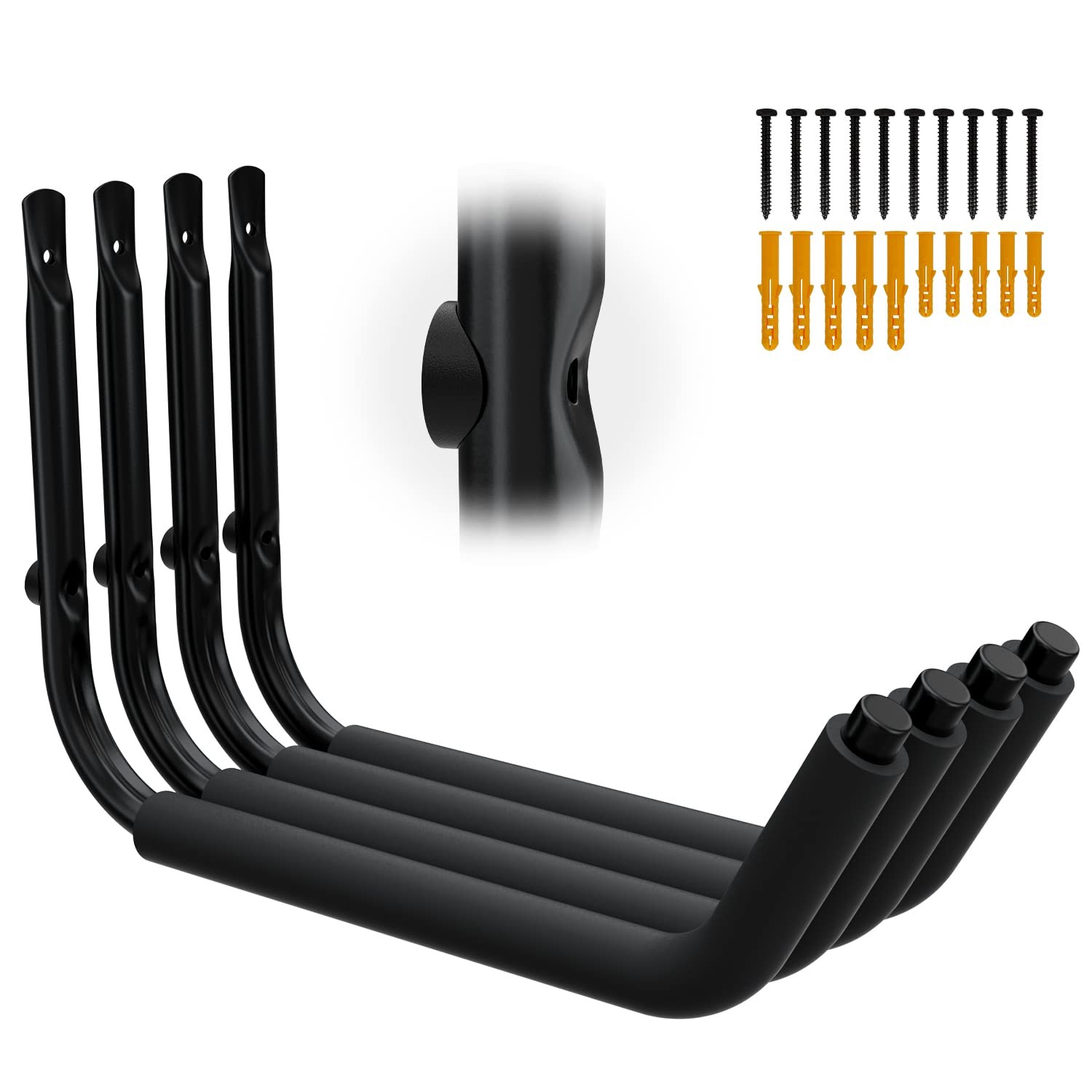 Kayak Storage Racks, Garage Hangers, Wall Hooks for Canoe, Ladder, Bicycle, F...